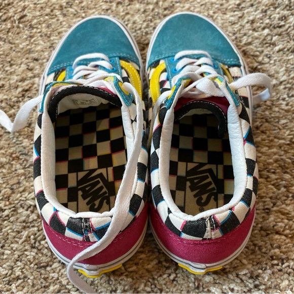 Unisex Vans Old Skool Crazy Check - Picture 3 of 5